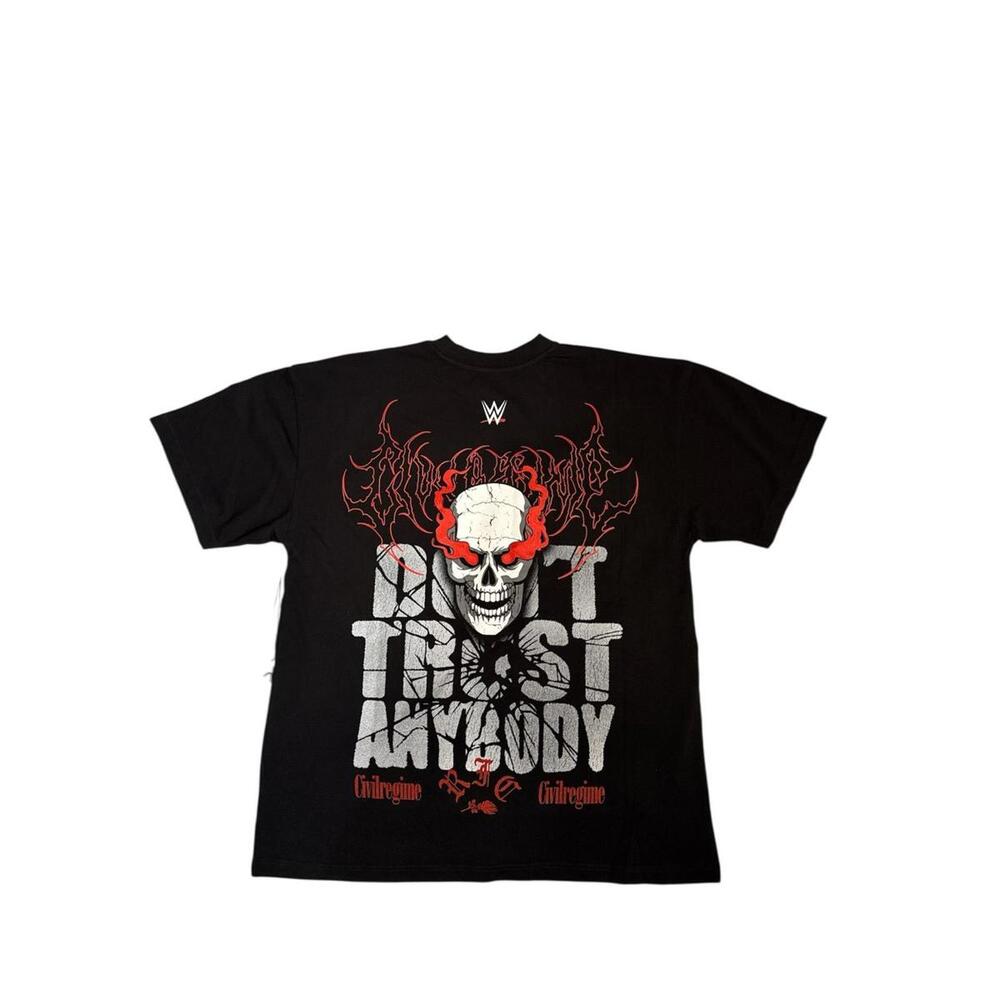 WWE Stone Cold Steve Austin Black Graphic T-Shirt OS